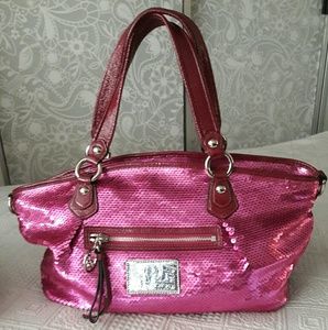 Rare limited edition Coach hot pink sequin bag